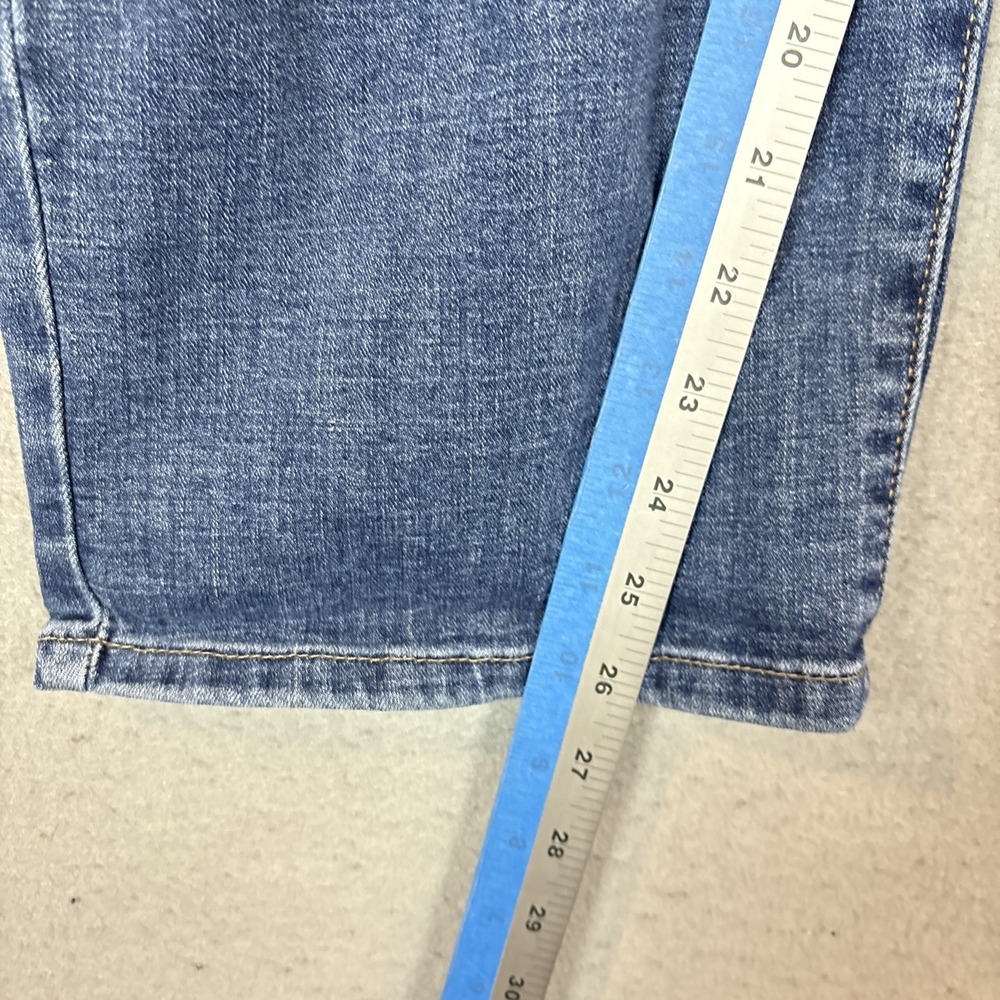 LEVIS Jeans Women 20W Boyfriend Tapered Capri Leg Denim Distressed Blue - Picture 12 of 12